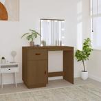 vidaXL Kaptafel met LED 95x50x133,5 cm massief grenenhout, Verzenden, Nieuw