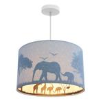 Blauwe dieren hanglamp Safari, Binnenzijde doorschijnend, Kinderen en Baby's, Kinderkamer | Inrichting en Decoratie, Ophalen of Verzenden