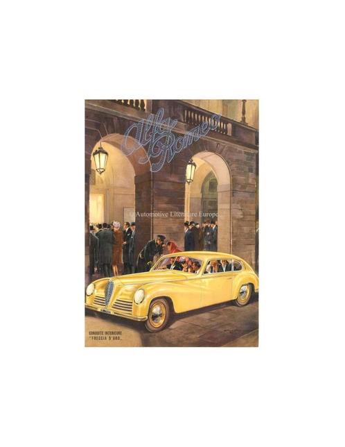1947 ALFA ROMEO 6C SPORT FRECCIA DORO LEAFLET FRANS, Boeken, Auto's | Folders en Tijdschriften, Alfa Romeo