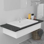 Wastafel Keramiek 61cm - Tweedekansje - Stijlvolle Badkamer!, Ophalen of Verzenden, Nieuw, Steen, Wastafel