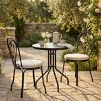 Balkon Tafel Rond 60cm | Gehard Glas | Laatste Stuks!, Tuin en Terras, Tuintafels, Ophalen of Verzenden, Nieuw, Rond, Metaal