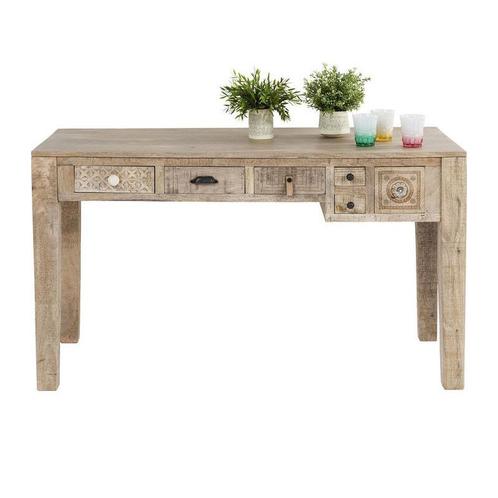 *WOONWINKEL* Kare Design Puro Authentieke Werktafel, Huis en Inrichting, Bureaus, Nieuw, Verzenden