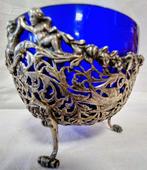 Suikerkom - Zilver - Gepunteerde zilveren suikerpot, Antiek en Kunst