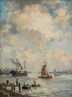 Schilderij Evert Moll, Haven van Rotterdam, Antiek en Kunst, Kunst | Schilderijen | Klassiek, Ophalen
