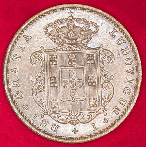 Portugees Angola. Luís I. 20 Reis 1874 4 with foot (Zonder, Postzegels en Munten, Munten | Europa | Niet-Euromunten