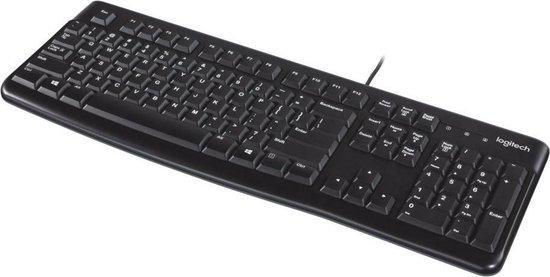 Logitech K120 - Toetsenbord - QWERTY US ANSI - Zwart, Computers en Software, Toetsenborden, Verzenden