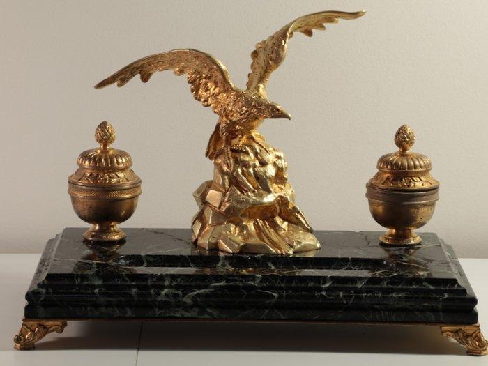 Bronzes A.M Depose - Albert Marionnet (1852-1910) - Inktpot, Antiek en Kunst, Antiek | Meubels | Stoelen en Banken