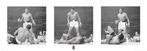 Kunstdruk Muhammad Ali Liston Triptych 95x33cm, Verzenden, Nieuw