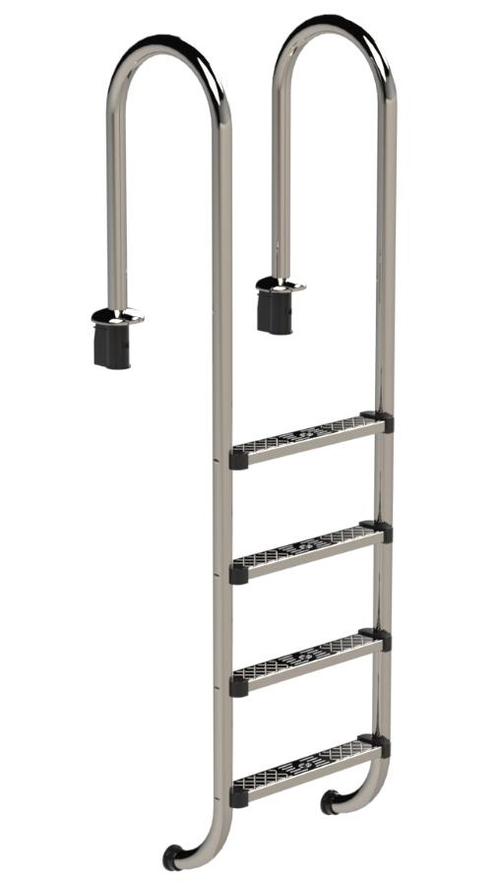 IDEAL Muro RVS zwembadtrap 4 treden - AISI 304, Tuin en Terras, Zwembad-toebehoren, Nieuw, Verzenden