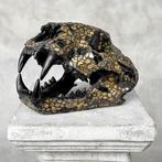 Geen minimale prijs - Prachtige replica van tijgerskull met, Antiek en Kunst