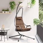 vidaXL Hangende ei-stoel Koffiebruin 94 x 107 x 196.5 cm, Verzenden, Nieuw, Metaal