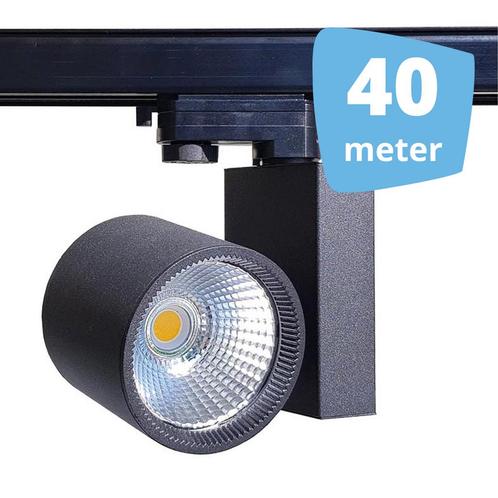 *TIP* 40x 30W LED Track Spot Spirit Zwart 3500K Warmwit +, Zakelijke goederen, Kantoor en Winkelinrichting | Winkel en Inventaris
