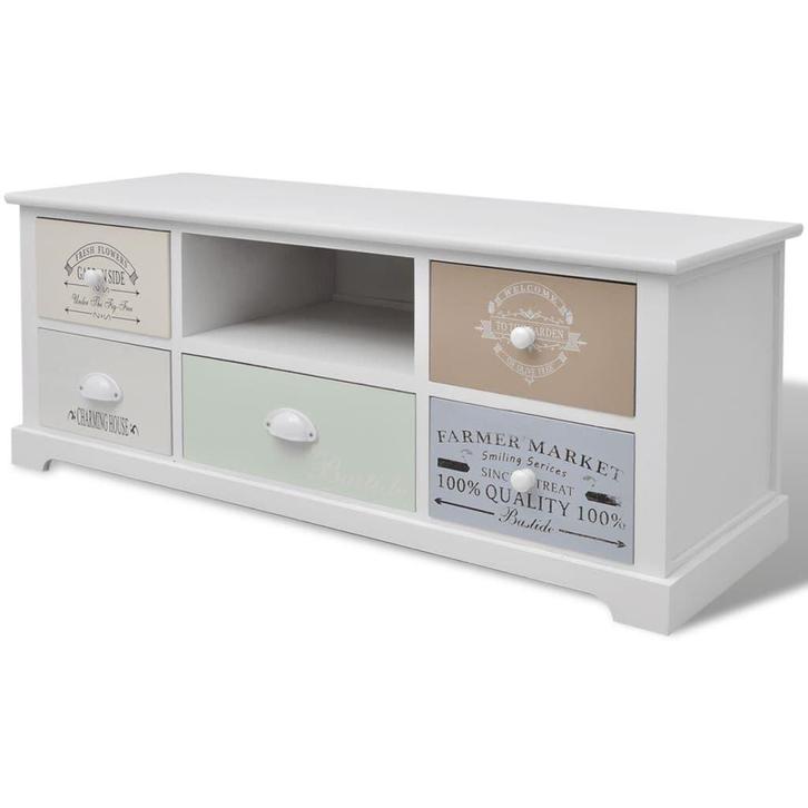 Houten TV-meubel Frans Stijl | retourdeal | 40%, Huis en Inrichting, Kasten | Televisiemeubels, 25 tot 50 cm, Nieuw, Overige houtsoorten