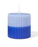 HEMA Stompkaars Ø10x10cm ribbel lichtblauw-blauw, Verzenden, Nieuw, Blauw