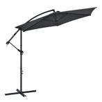 Parasol Brazil - 3m - Donkergrijs, Verzenden, Nieuw