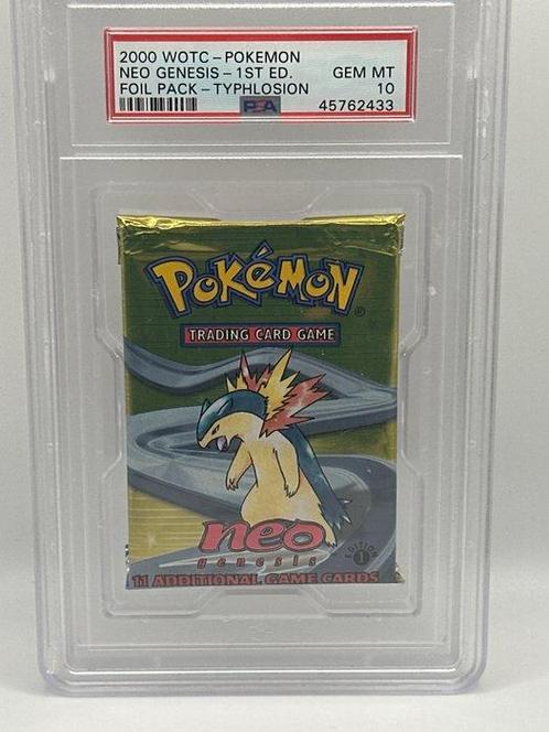 Pokémon - 1 Graded card - Neo genesis 1st edition booster, Hobby en Vrije tijd, Verzamelkaartspellen | Pokémon