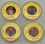 Italië. Leonardo Da Vinci, CU bano oro 24 kilates - Free, Postzegels en Munten