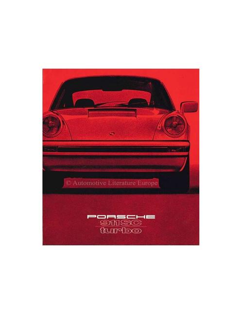 1980 PORSCHE 911 SC TURBO BROCHURE DUITS, Boeken, Auto's | Folders en Tijdschriften, Porsche