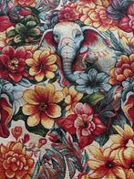 Gobelin Meubelstof Uniek en Exclusief Olifantenontwerp, Antiek en Kunst, Antiek | Kleden en Textiel