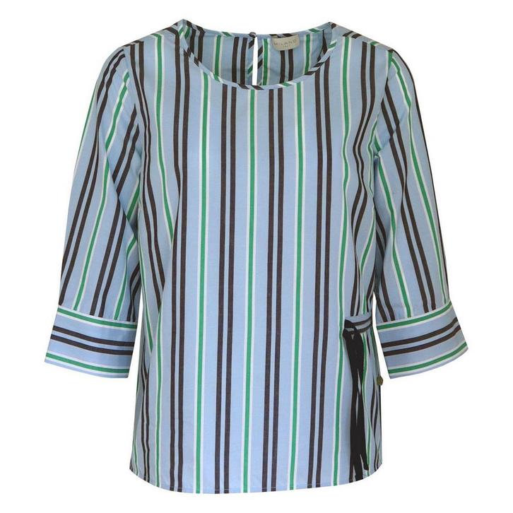 Milano Italy • gestreepte blouse • 36, Kleding | Dames, Tops, Blauw, Nieuw, Maat 36 (S), Verzenden