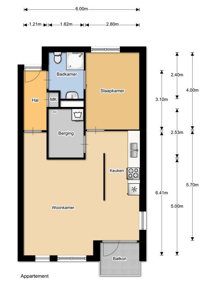 Appartement te huur in Oude IJsselstreek - 52 m² - 1, Huizen en Kamers, Huizen te huur, Gelderland, Appartement
