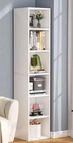 Hoge Hoekkast – Moderne Boekenkast met 6 Planken, Verzenden, Nieuw