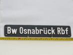 Lokschild Bw Osnabrück Rbf (Spoorwegen 1:1, grootspoor), Ophalen of Verzenden, Gebruikt, Overige typen