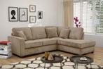 Hoekbank Groningen - hoekbanken - Beige, Huis en Inrichting, Banken | Sofa's en Chaises Longues, Nieuw, Stof