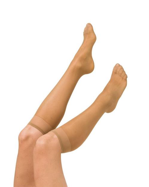 HEMA 3-pak glans kniekousen 20 denier naturel, Kleding | Dames, Leggings, Maillots en Panty's, Nieuw, Verzenden