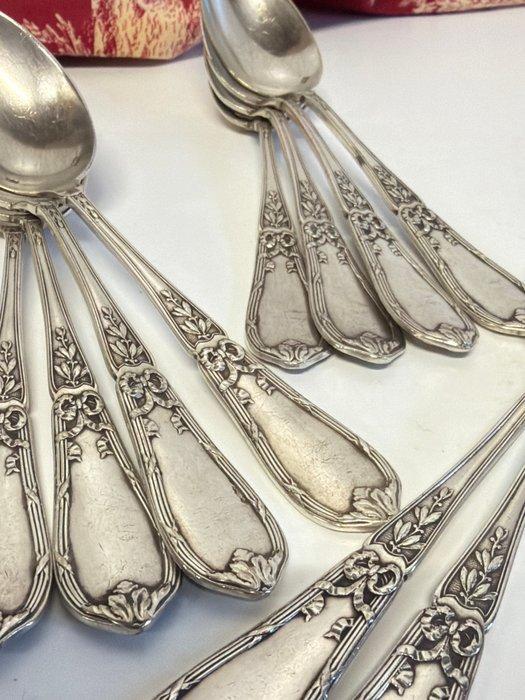 Roux Marquiand - Lepel (10) - Verzilverd, Antiek en Kunst, Antiek | Meubels | Tafels