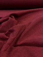 Prachtige gevlochten stof bordeaux/vinaccia gemaakt in, Antiek en Kunst, Antiek | Kleden en Textiel