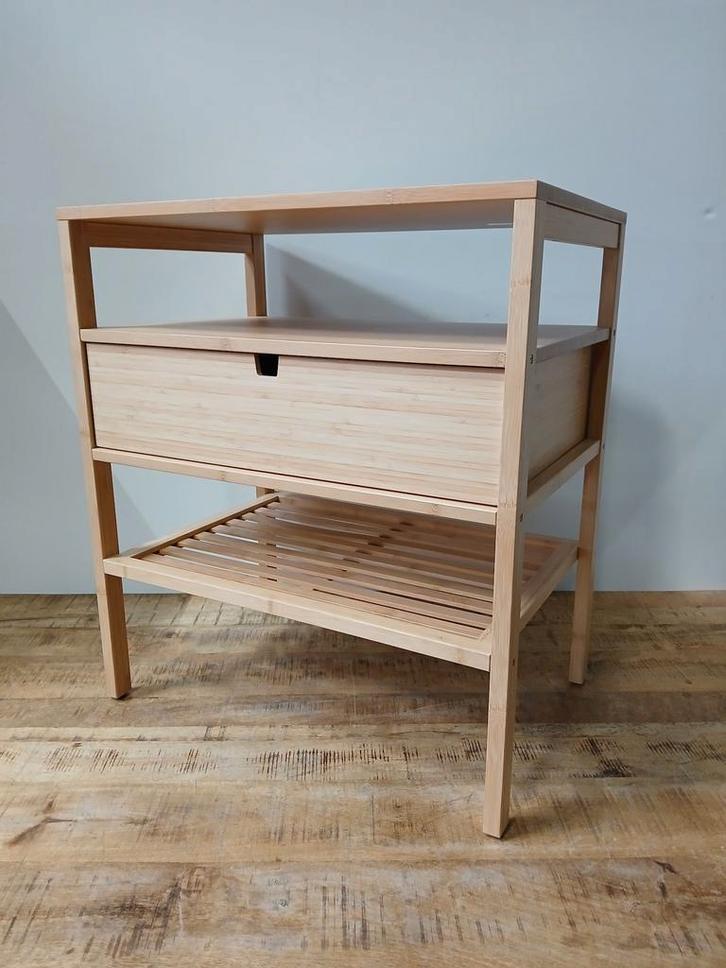 IKEA Nordkisa nachtkastje, bamboe, 60 x 40 x 67,5 cm, Diversen, Overige Diversen, Ophalen
