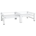 vidaXL Wasmachine- en drogerverhoger met uittrekbare, Witgoed en Apparatuur, Verzenden, Nieuw