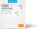 Technetix Coaxkabel RLA++21 - 10 mtr. [ZIGGO geschikt], Ophalen of Verzenden, Zo goed als nieuw