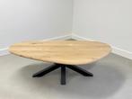 Massief eiken salon tafelbladen | Rond | Organisch EN MEER!, Huis en Inrichting, Tafels | Salontafels, Ophalen of Verzenden, Nieuw
