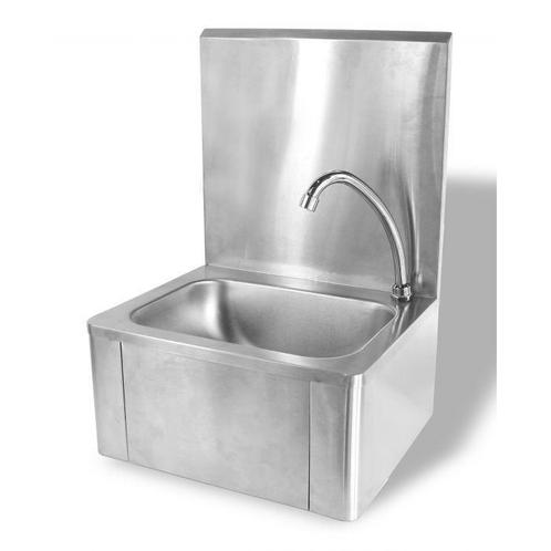 Handenwasbak met kniebediening | RVS | 400x330x570mm, Zakelijke goederen, Horeca | Keukenapparatuur, Nieuw in verpakking, Verzenden