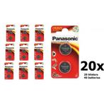 Panasonic CR2025 Lithium knoopcelbatterij 20x (Knoopcellen), Audio, Tv en Foto, Accu's en Batterijen, Verzenden, Nieuw