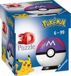 3D Puzzel - Pokemon Masterball (54 stukjes) | Ravensburger -, Hobby en Vrije tijd, Denksport en Puzzels, Nieuw, Verzenden