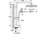 GROHE QuickFix Vitalio Comfort 250 Flex douchesysteem -, Verzenden, Zo goed als nieuw