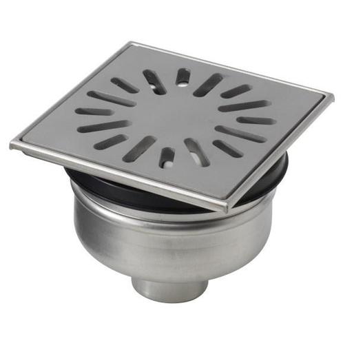 Vloerput | 150 x 150 mm | RVS 304 | verticale aansluiting..., Zakelijke goederen, Horeca | Meubilair en Inrichting, Verzenden