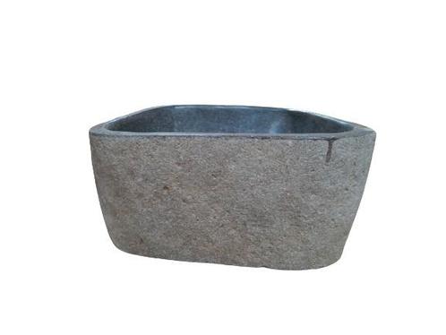 Natuurstenen Waskom Riviersteen 31 x 29 x 15 cm, Doe-het-zelf en Verbouw, Sanitair, Nieuw, Verzenden