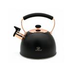 Meyerhoff Fluitketel 2,5L – RVS Theeketel – Matzwart met, Ophalen of Verzenden, Nieuw