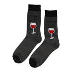 Sokken - Wijn Print - Grijs - Katoen - Maat 38-45, Kleding | Dames, Nieuw