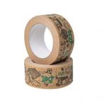 Specipack Bedrukte Papier Tape - 3 Kleuren - 50 mm x 50 m, Ophalen of Verzenden