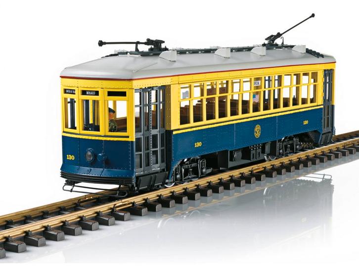 LGB 20384 Straßenbahn No. 130 San Francisco (Tram), Hobby en Vrije tijd, Modeltreinen | Overige schalen, Overige typen, Nieuw