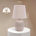Aigostar Tafellamp - Keramiek - Lamp met kap, Verzenden, Nieuw