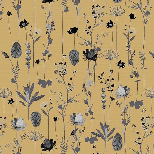 Inpakpapier Romantische Droogbloemen Kraftpapier Bruin -, Hobby en Vrije tijd, Knutselen, Overige typen, Nieuw, Ophalen of Verzenden