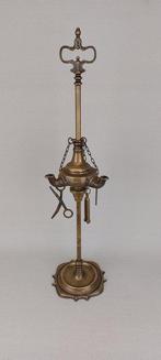 Olielamp - Fraaie 3 pits - Gepatineerd brons - Snotneuslamp