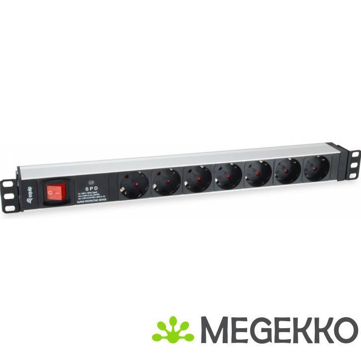 Equip 333309 power uitbreiding 1,8 m 7 AC-uitgang(en) Binnen, Computers en Software, Pc- en Netwerkkabels, Nieuw, Verzenden