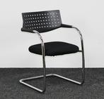 Vitra Visavis 1, Vergaderstoel Zwart / Chroom, Huis en Inrichting, Stoelen, Ophalen of Verzenden, Gebruikt, Zwart